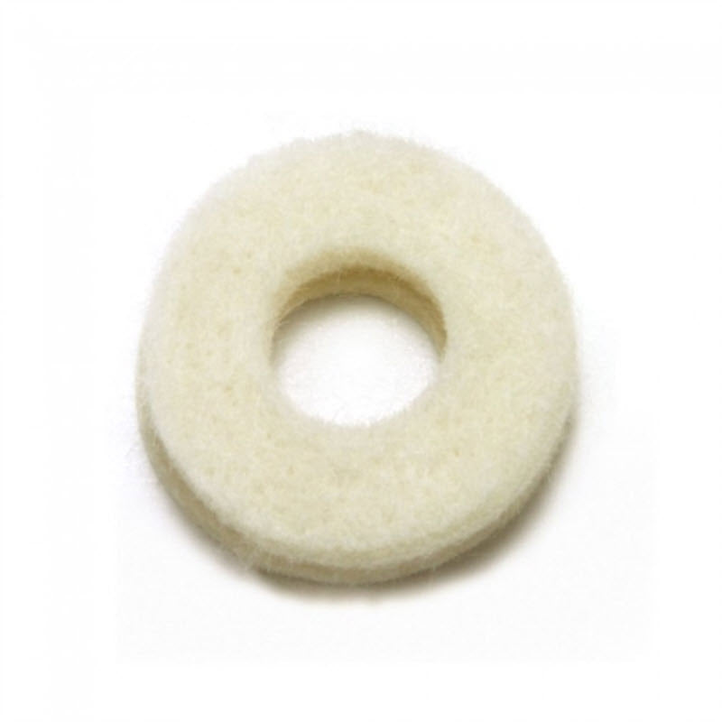 A circular white Dr. Jill&#39;s LW FOOT CARE ADHESIVE FELT RING PAD with a central hole, viewed from above, resting on a plain white background. Ideal for foot care and alleviating pressure on calluses.