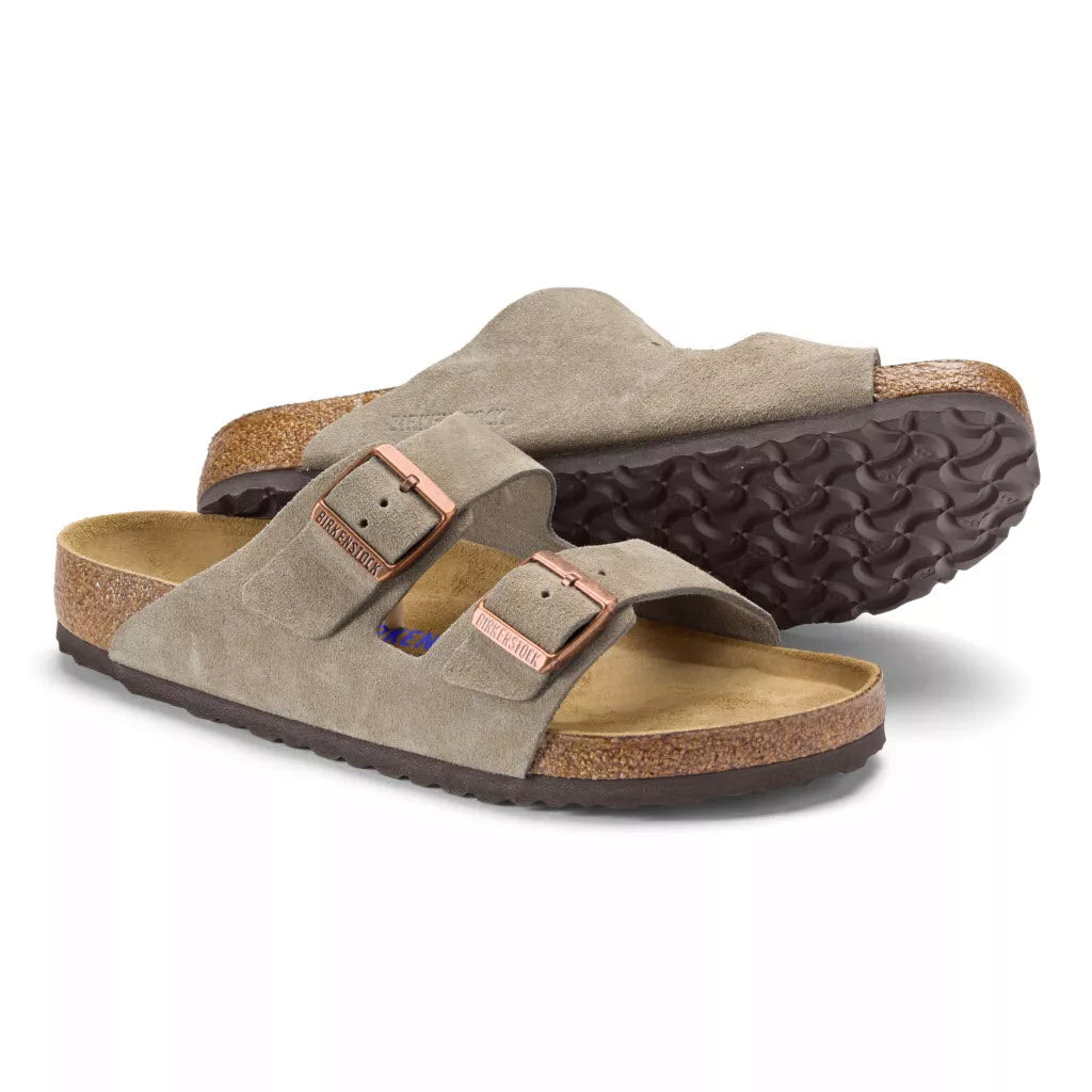 BIRKENSTOCK ARIZONA SF TAUPE SUEDE - ADULTS