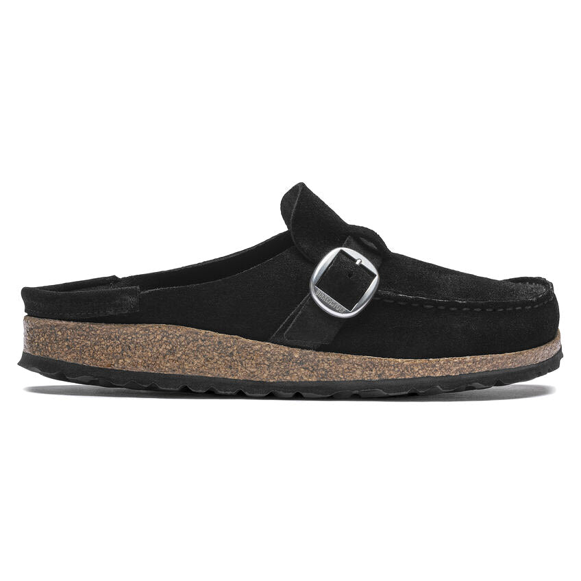 BIRKENSTOCK BUCKLEY BLACK SUEDE - WOMENS