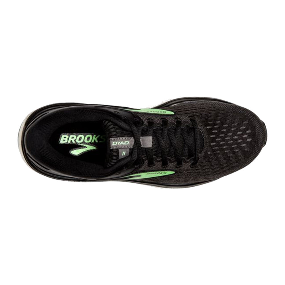 BROOKS DYAD 11 BLACK/EBONY/GREEN - WOMENS