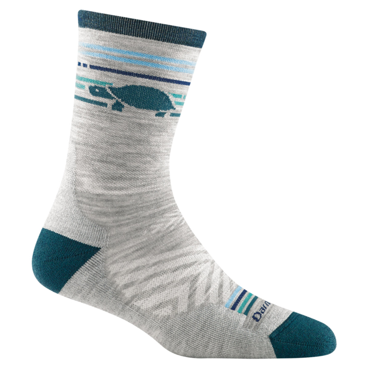 DARN TOUGH RUN PACER SOCKS ULTRA LIGHT CUSHION GRAY