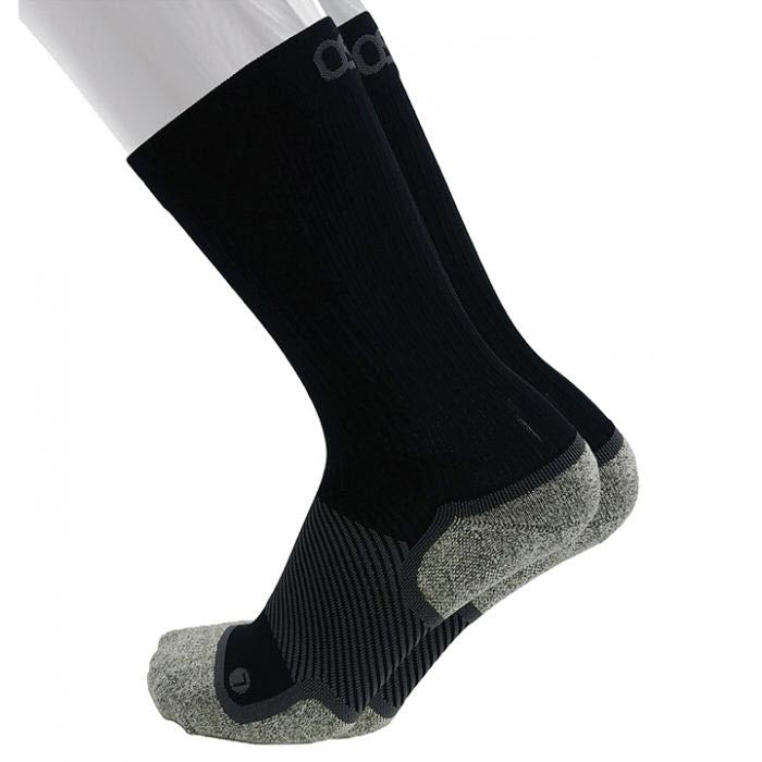 OS1ST WIDE FIT WP4+ WELLNESS CREW SOCK BLACK