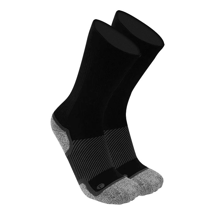 OS1ST WIDE FIT WP4+ WELLNESS CREW SOCK BLACK