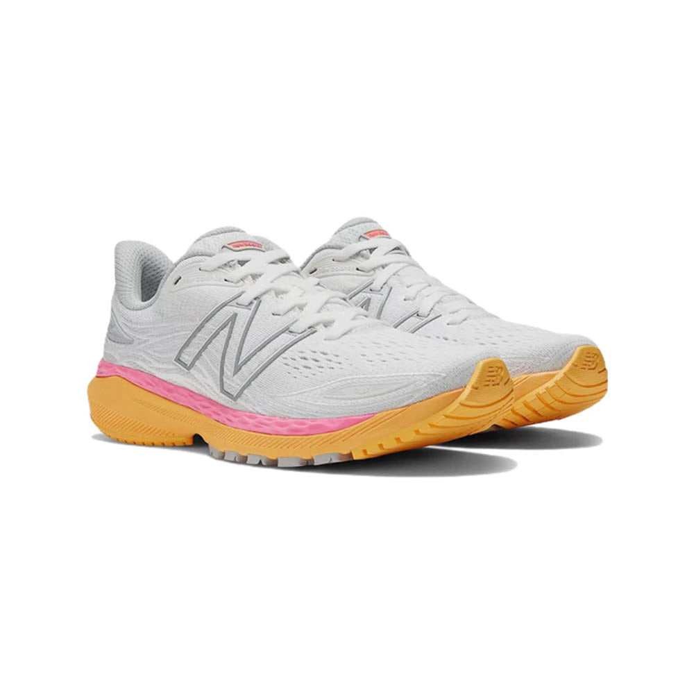 NEW BALANCE 860V12 WHITE/ORANGE/PINK - WOMENS