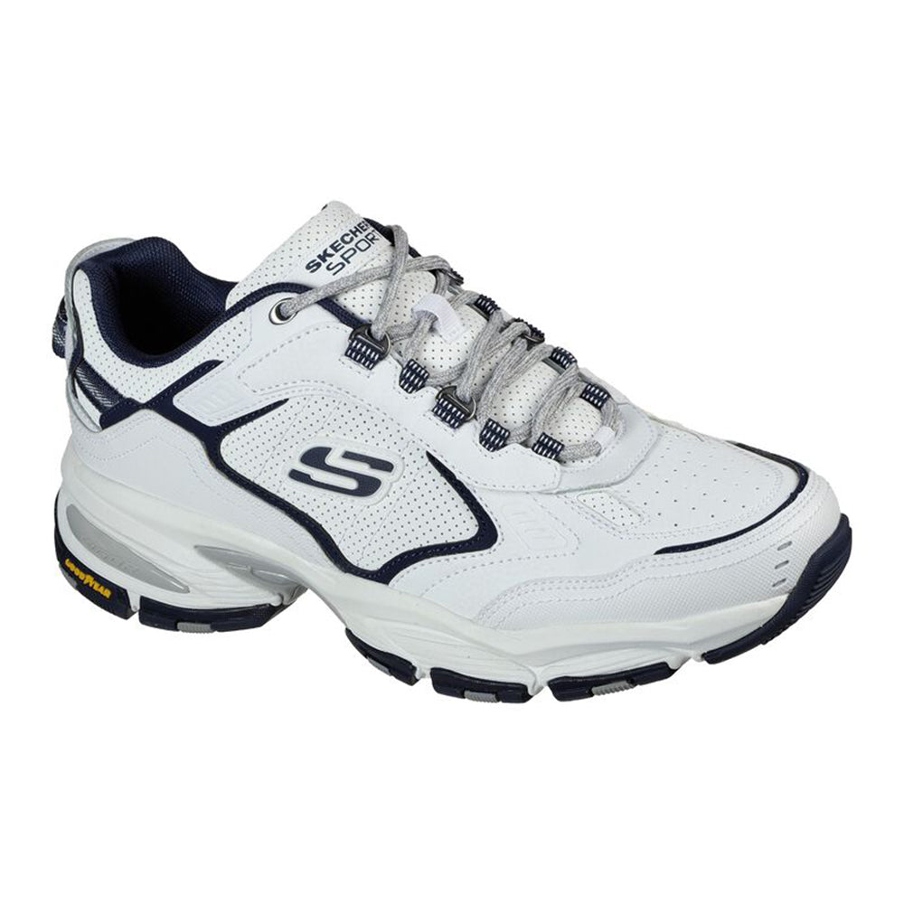 SKECHERS VIGOR 3.0 ARBITER WHITE/NAVY - MENS