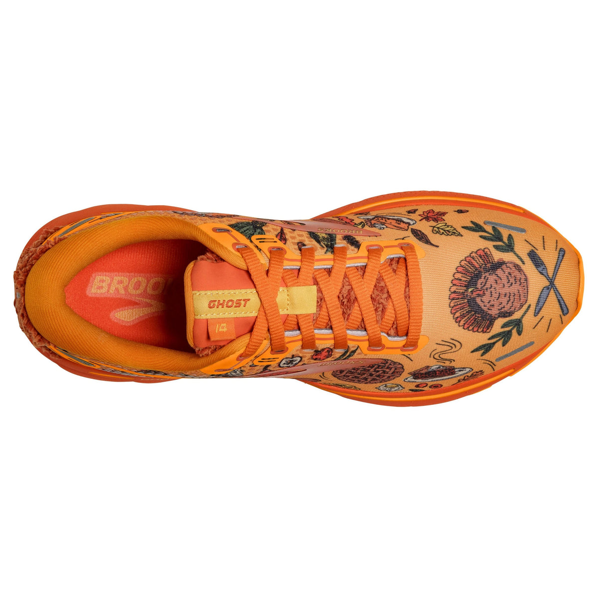 BROOKS GHOST 14 CITRUS/GOLD FLAME/ORANGEADE - WOMENS