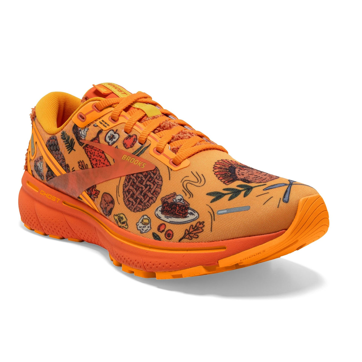 BROOKS GHOST 14 CITRUS/GOLD FLAME/ORANGEADE - WOMENS