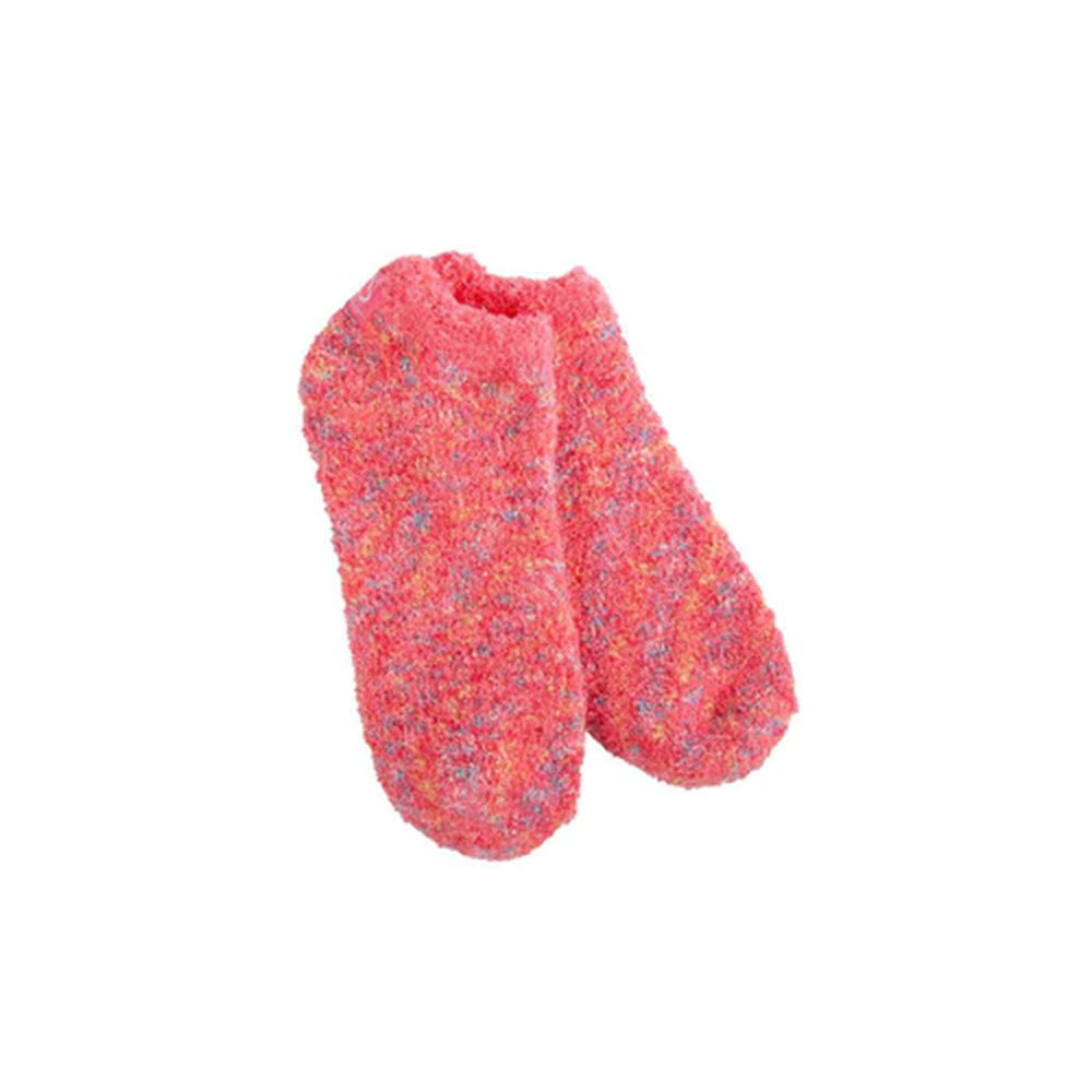 WORLDS SOFTEST COZY FOOTSIE SOCKS PINK MULTI