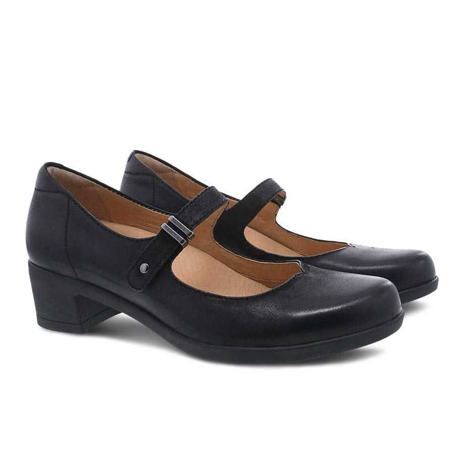 DANSKO CALLISTA BLACK BURNISHED - WOMENS