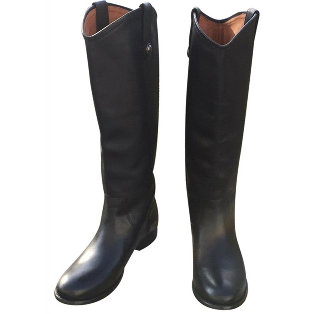 Frye Black Melissa Button Pull On Riding Leather Equestrian buying Boots Tall 8.5