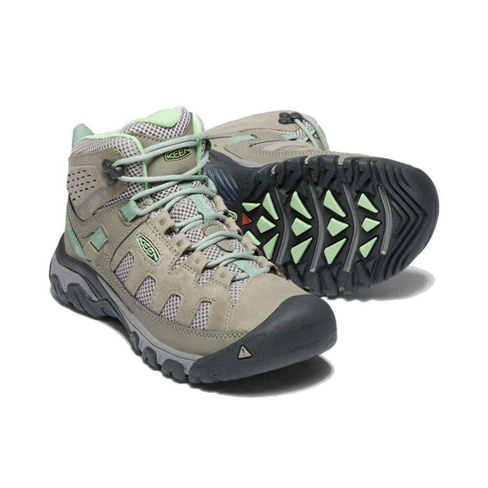 KEEN TARGHEE VENT MID FUMO/QUIET GREEN - WOMENS