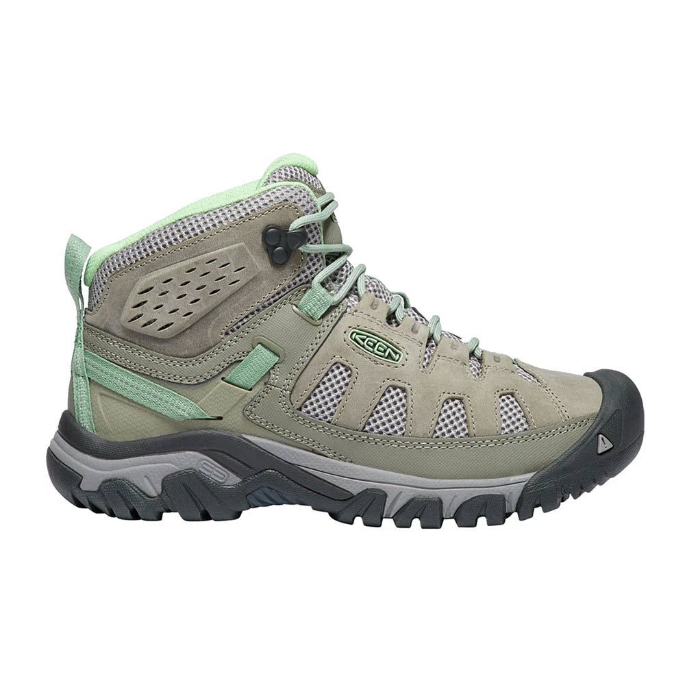 KEEN TARGHEE VENT MID FUMO/QUIET GREEN - WOMENS