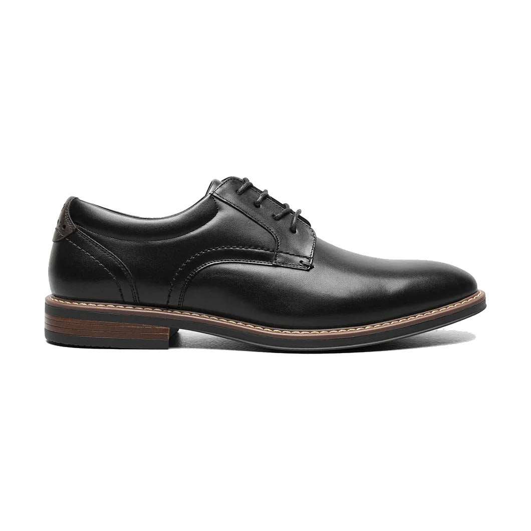 NUNN BUSH CENTRO FLEX PLAIN TOE BLACK - MENS