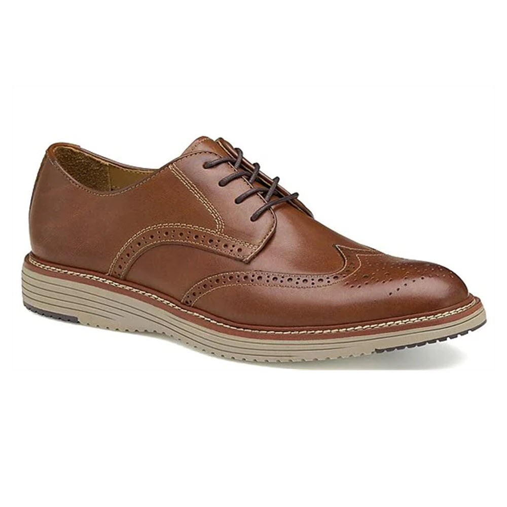 JOHNSTON &amp; MURPHY UPTON WINGTIP TAN - MENS