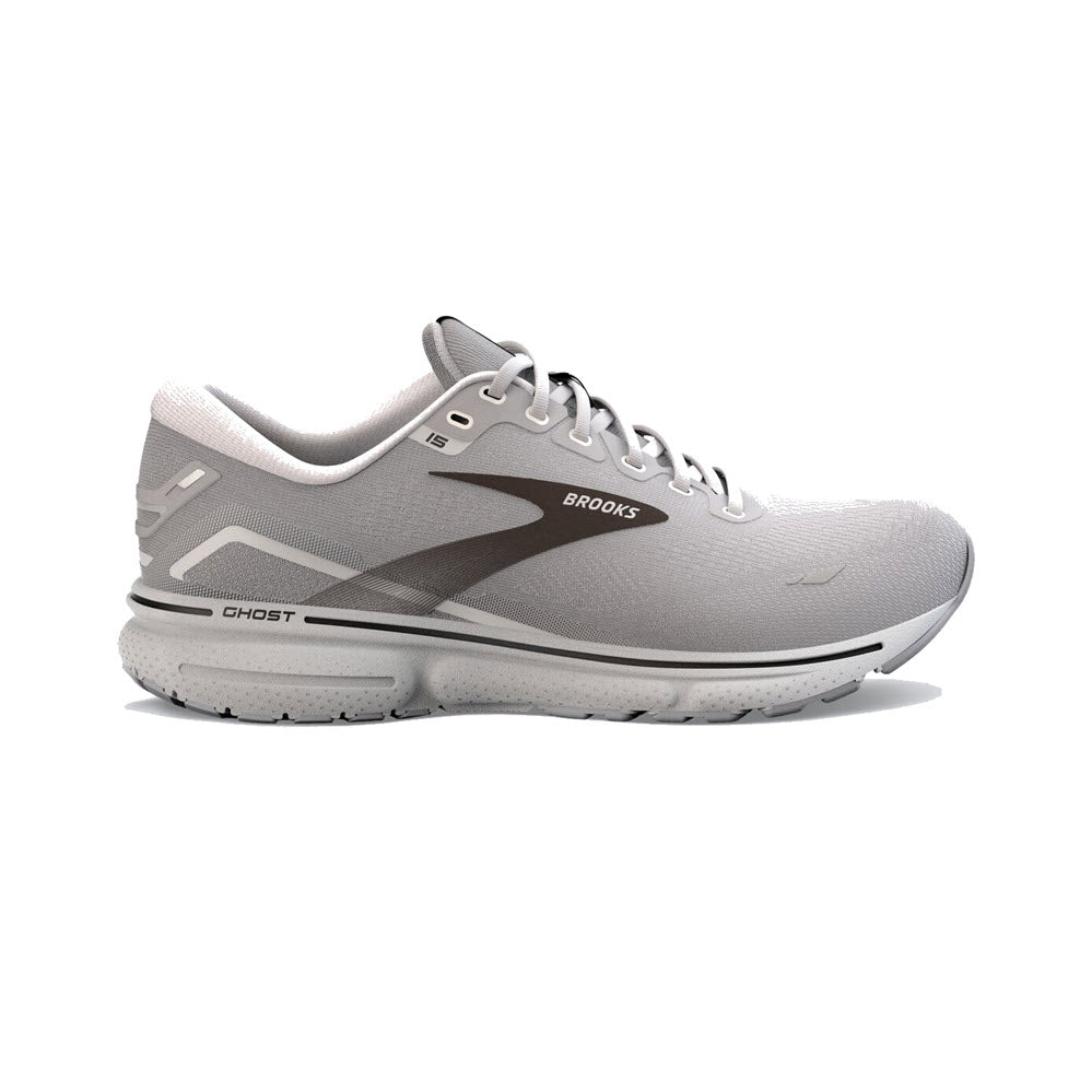BROOKS GHOST 15 MENS ALLOY OYSTER BLACK