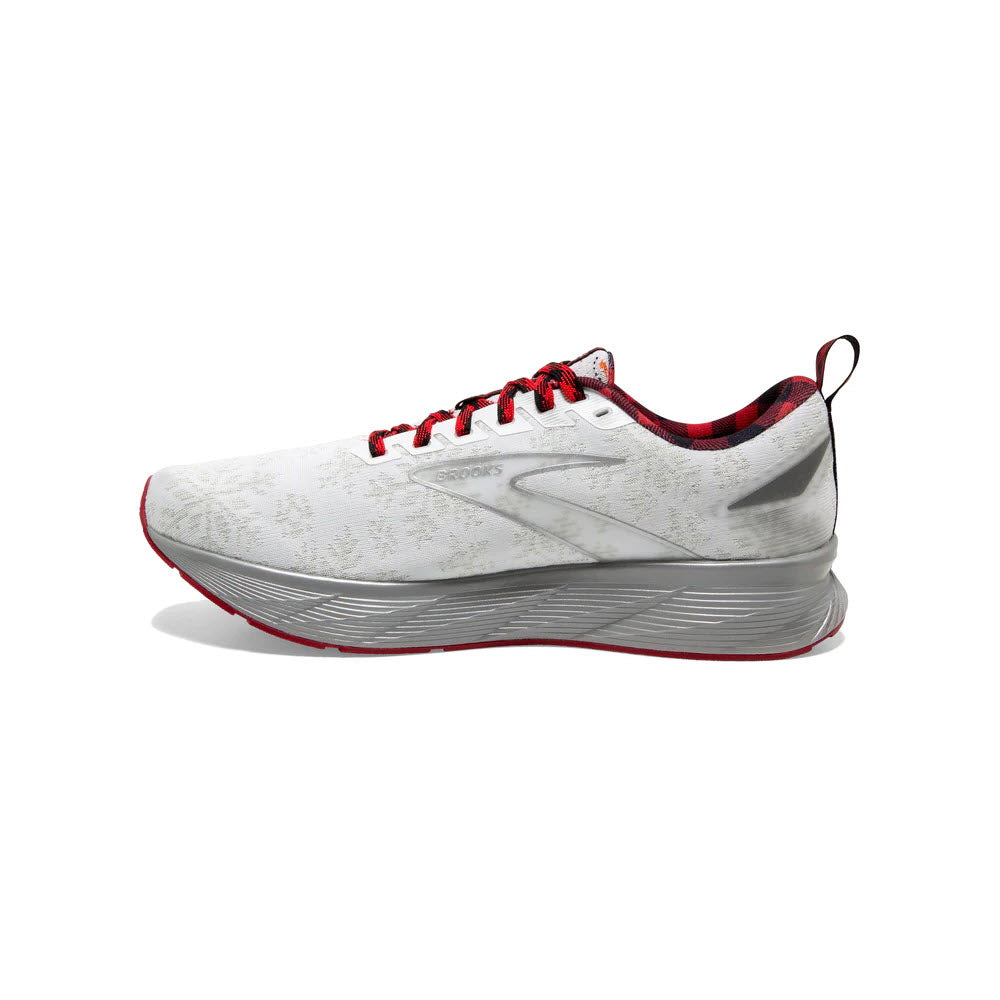 BROOKS LEVITATE 6 CHRISTMAS WHITE/RED/SILVER - WOMENS