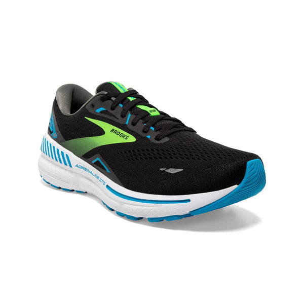 BROOKS ADRENALINE GTS 23 BLACK/HAWAIIN OCEAN/GREEN - MENS - Lamey ...