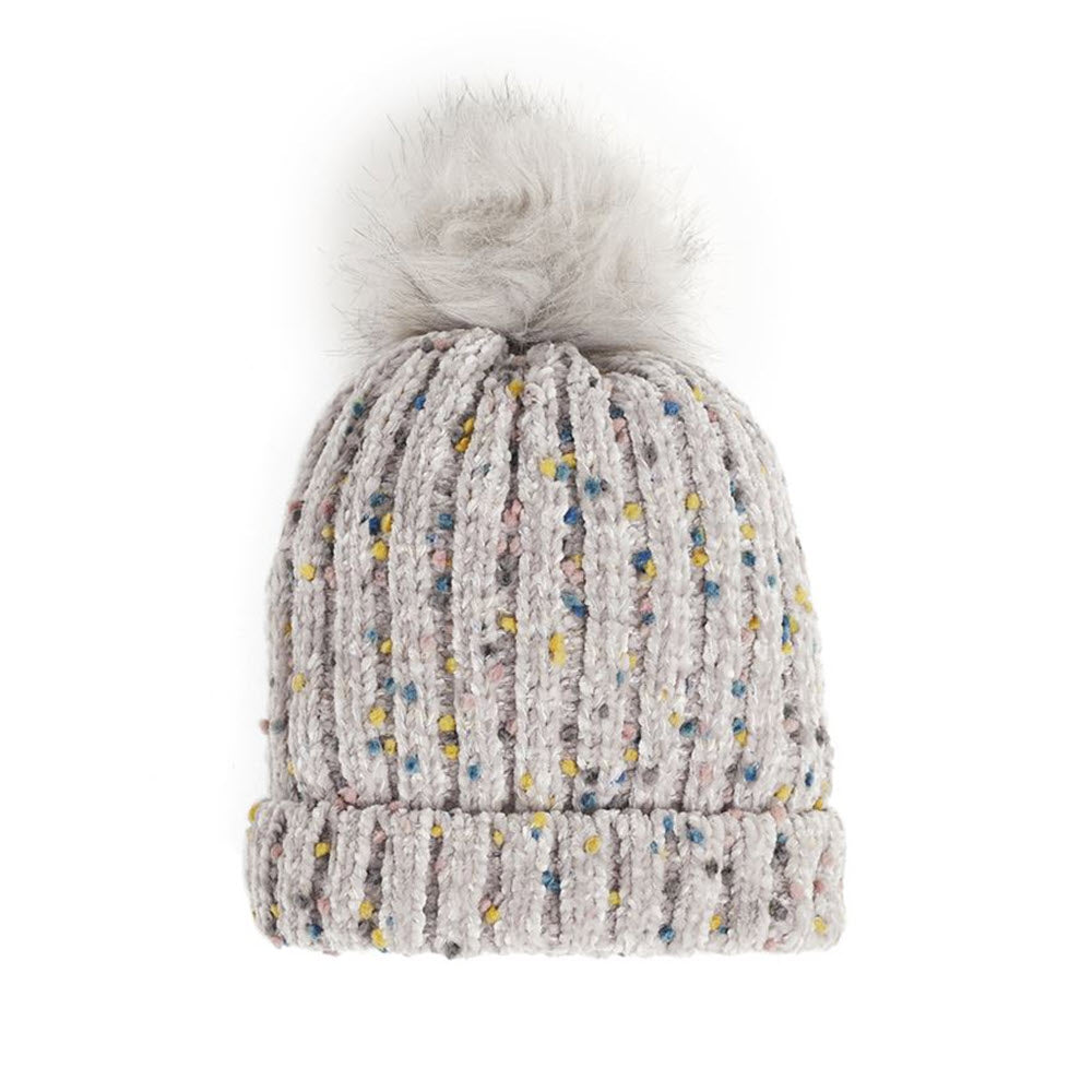 COCO &amp; CARMEN SPECKLED CHENILLE HAT CEMENT