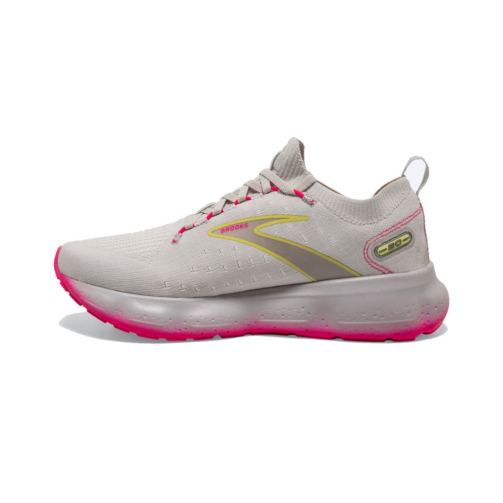 BROOKS GLYCERIN STEALTHFIT 20 GREY/YELLOW/PINK - WOMENS