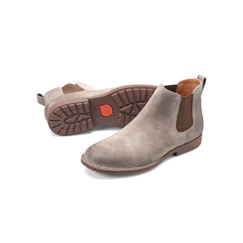 BORN SHANE CHELSEA BOOT SUEDE TAUPE - MENS