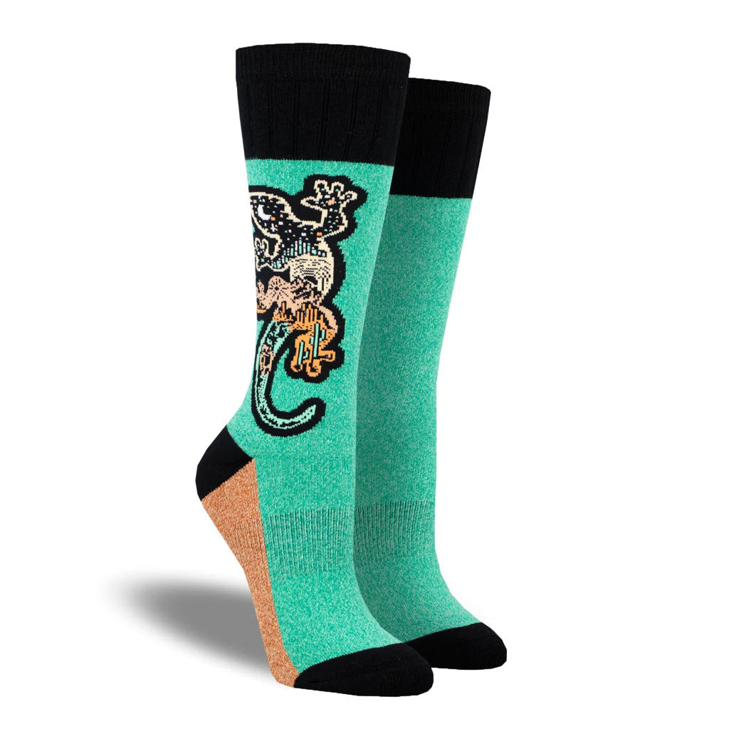 SOCKSMITH SEDONA SALAMANDER CREW SOCKS JADE - WOMENS