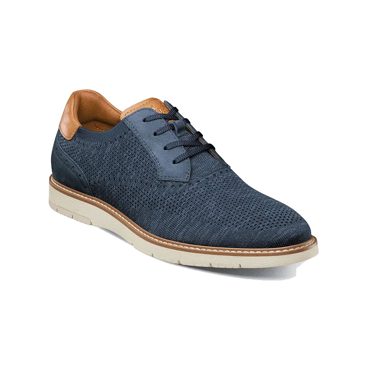 FLORSHEIM VIBE KNIT PLAIN TOE OXFORD NAVY - MENS