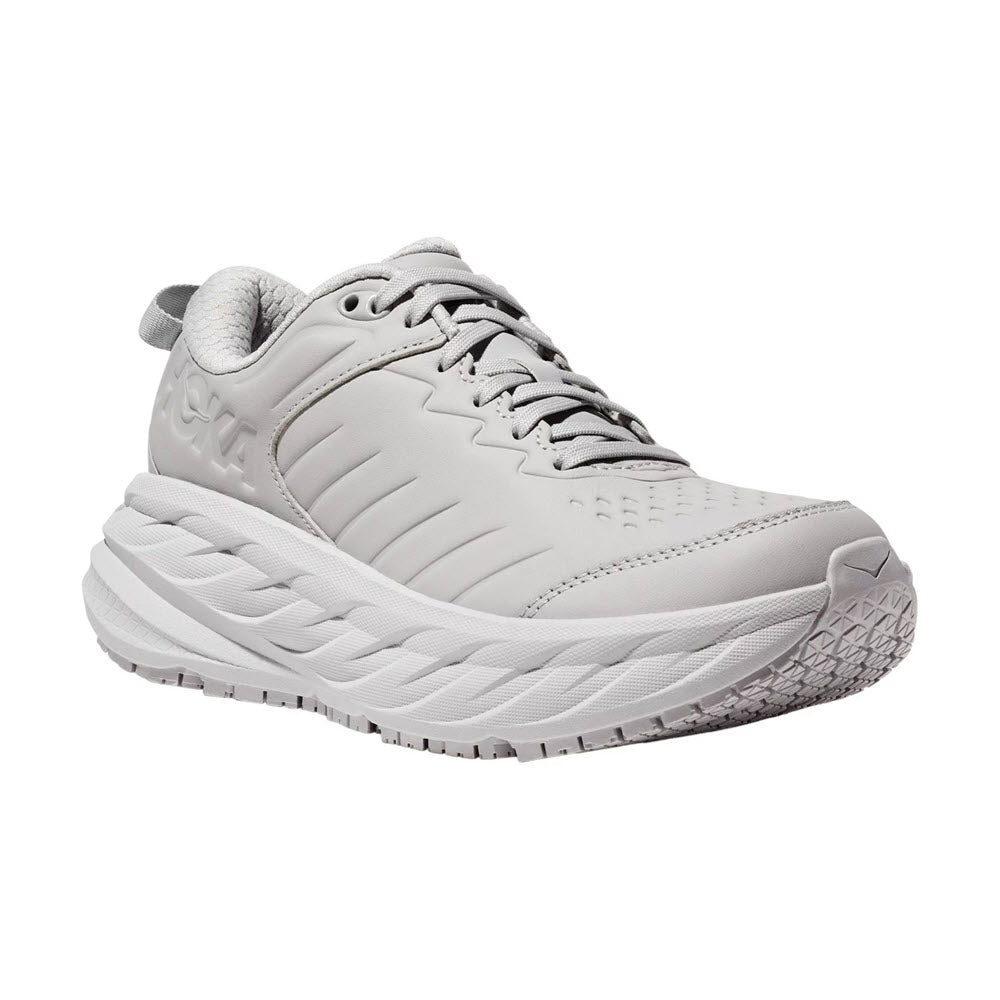 HOKA BONDI LEATHER SLIP RESISTANT MIST/LUNAR - WOMENS