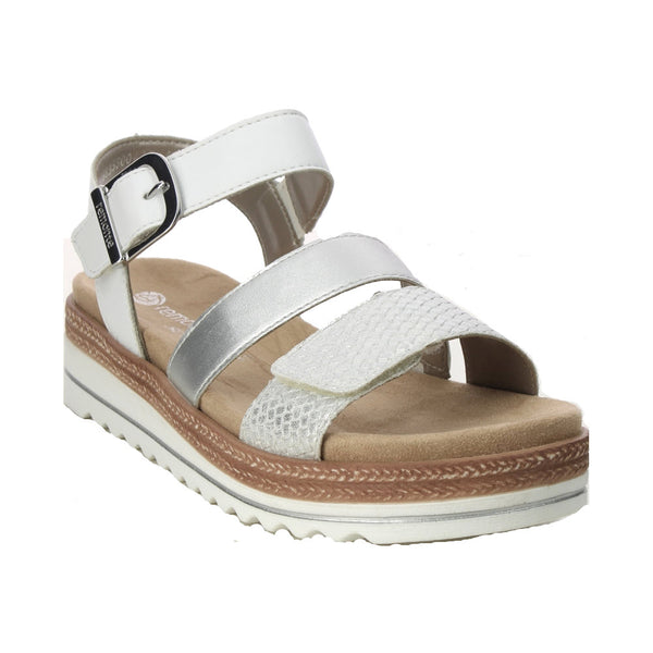 REMONTE CITY WALKER GLADIATOR SANDAL WHITE - WOMENS - Lamey Wellehan Shoes