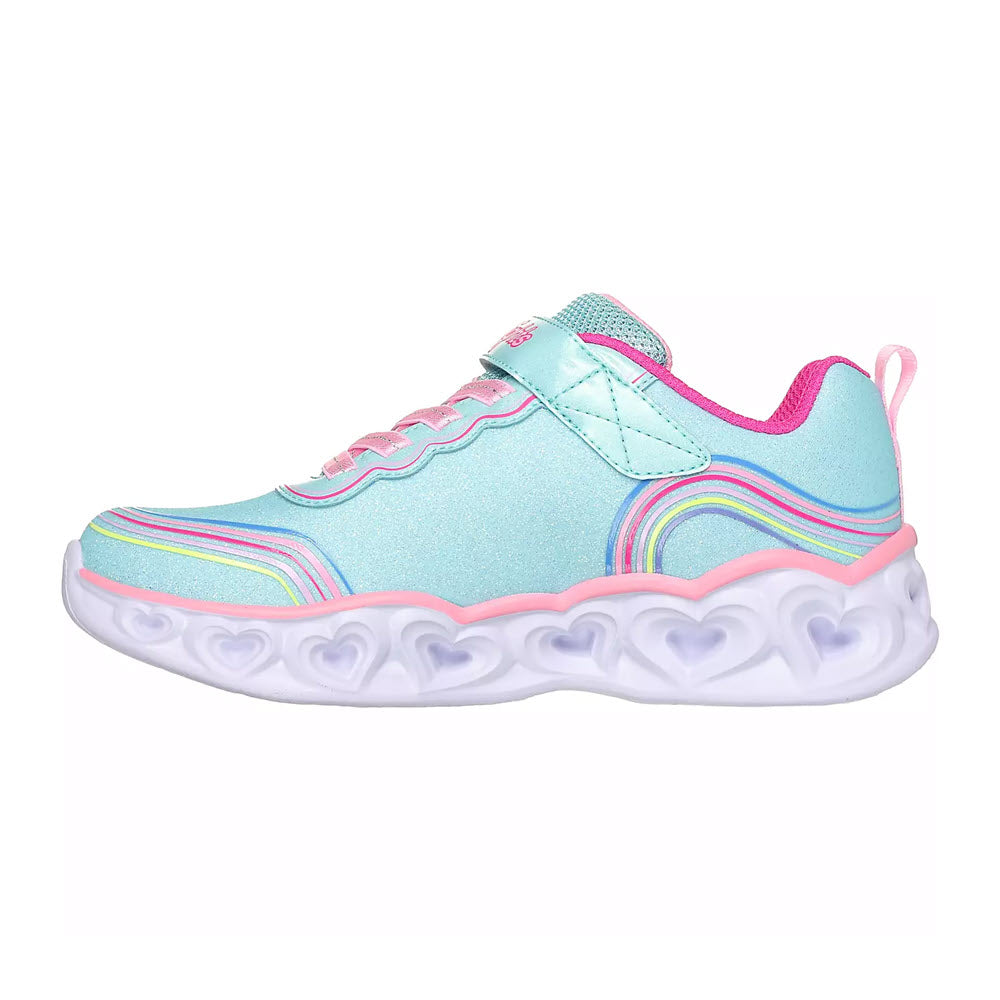 Skechers heart lights fashion pink