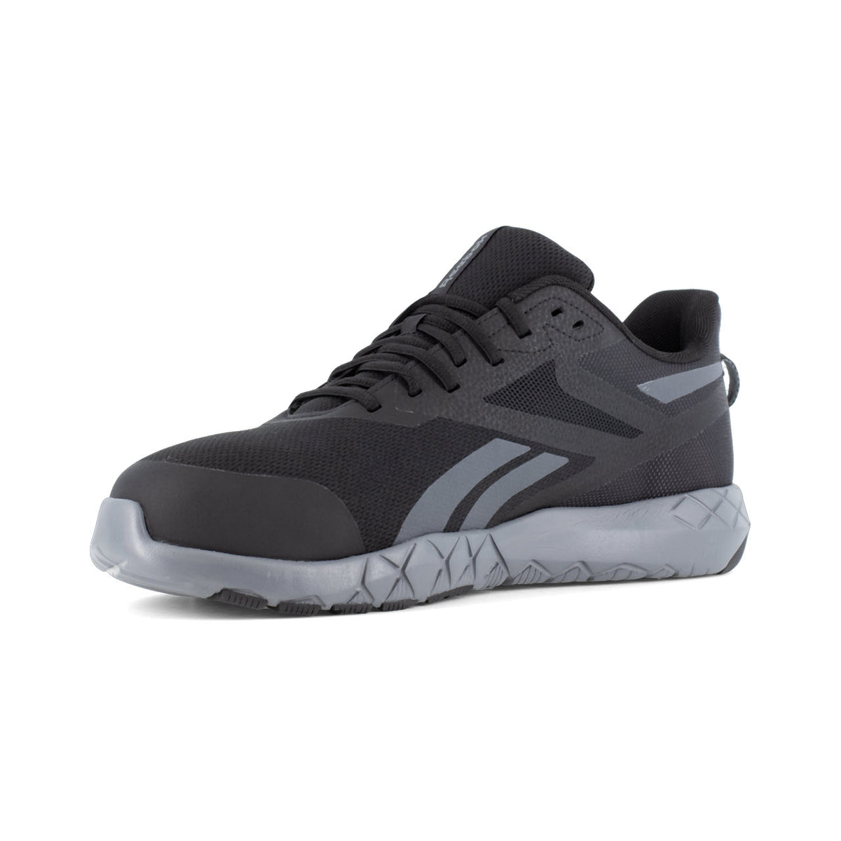 REEBOK COMPOSITE TOE FLEXAGON FORCE XL ATHLETIC WORK SHOE BLACK - MENS