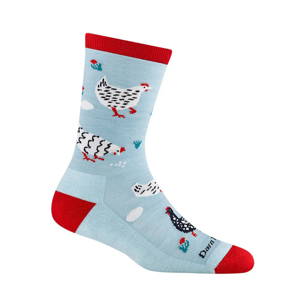 DARN TOUGH MOTHER CLUCKER CREW SOCKS SKYLIGHT - WOMENS