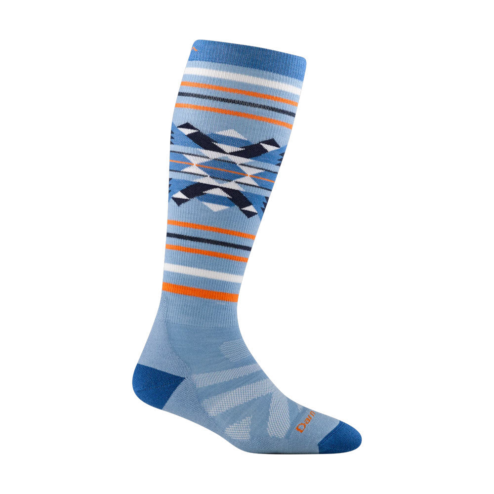 DARN TOUGH SNOWSCAPE SKI SOCKS BLUEBIRD - WOMENS