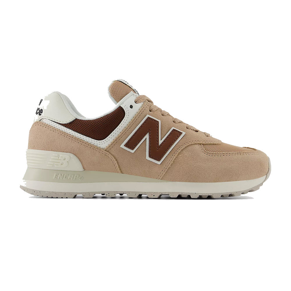 NEW BALANCE 574 FLAT TAUPE/RICH OAK - WOMENS