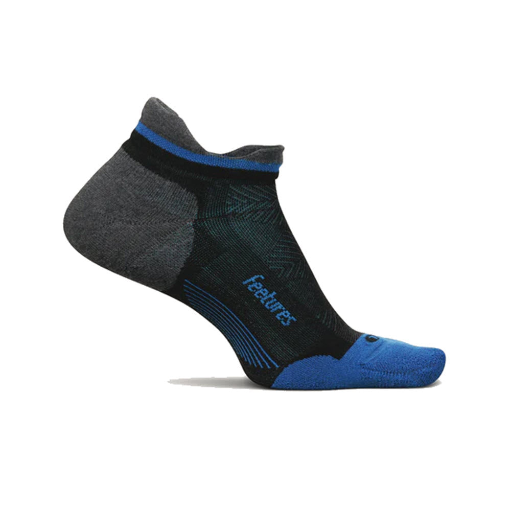 FEETURES ELITE MAX CUSHION NO SHOW TAB SOCKS TECH BLUE