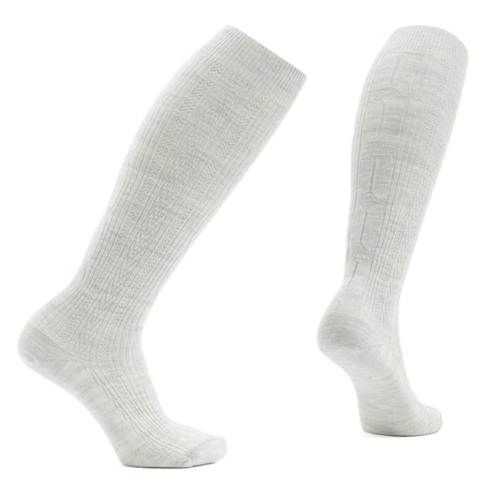 SMARTWOOL WOMENS CABLE KNEE HI SOCKS ASH - WOMENS