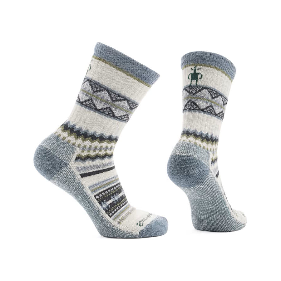 SMARTWOOL WOMENS COZY SNOWED IN SWEATER CREW SOCKS ASH - WOMENS