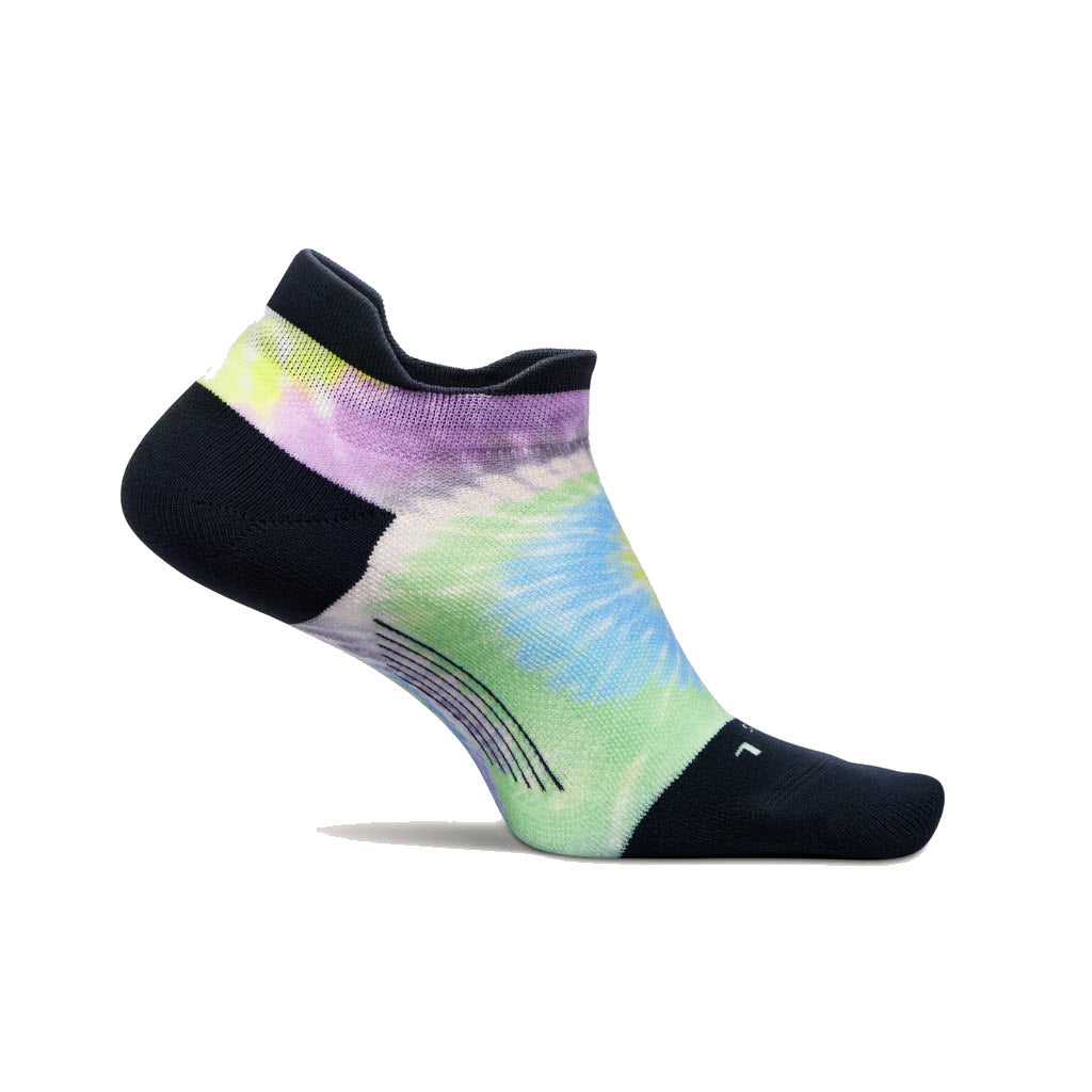 FEETURES ELITE LIGHT CUSHION NO SHOW TAB LAVENDER SPIRAL - WOMENS