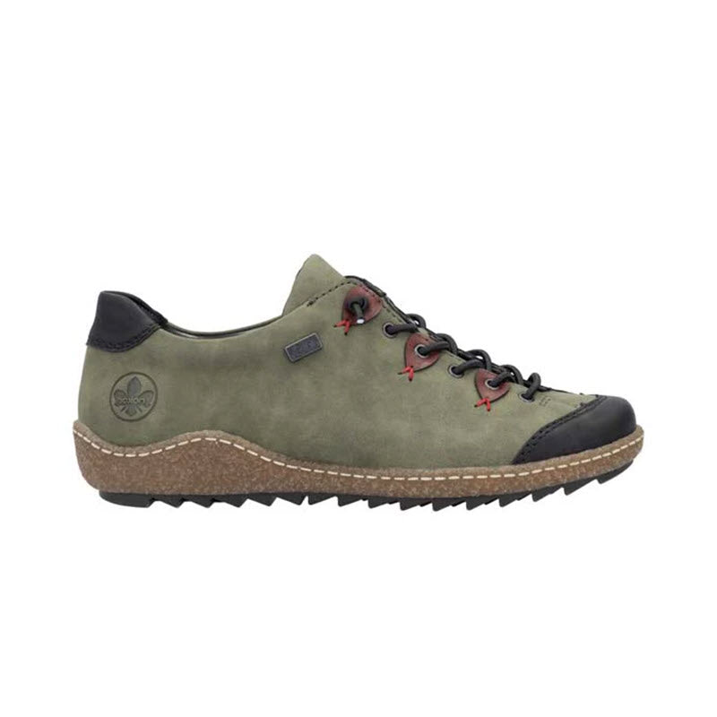 RIEKER EURO CITY SLIP ON OXFORD OLIVE MULTI - WOMENS