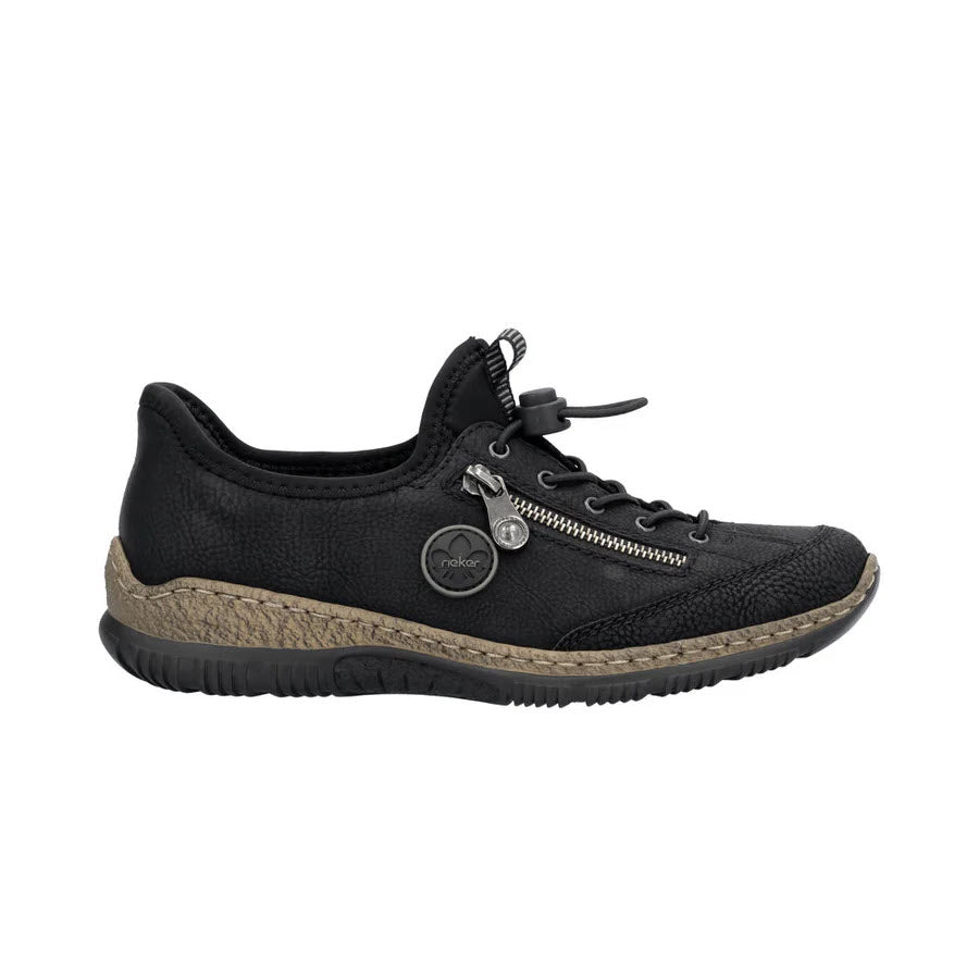 RIEKER STEP &amp; GO BLACK - WOMENS