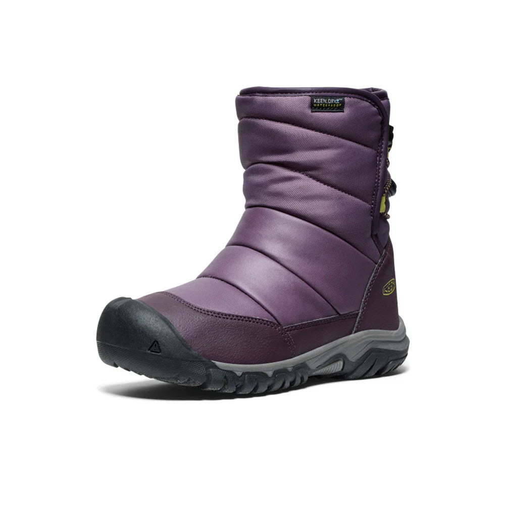 KEEN PUFFRIDER BLACK PLUM - KIDS