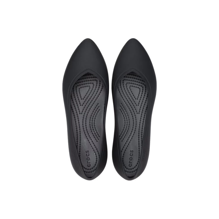 CROCS BROOKLYN POINTED FLAT BLACK - WOMENS