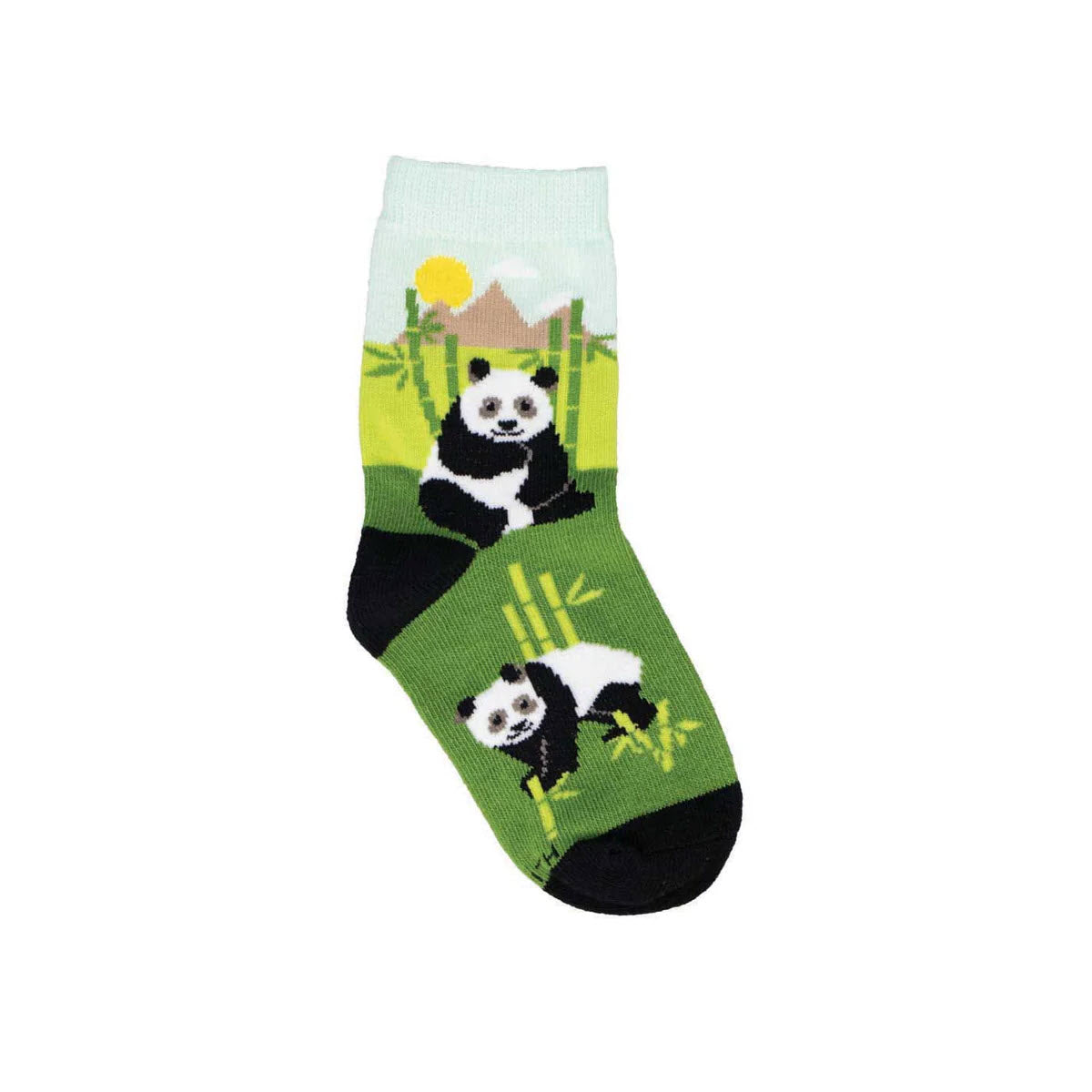 SOCKSMITH HAPPY PANDAS CREW SOCKS MINT - KIDS