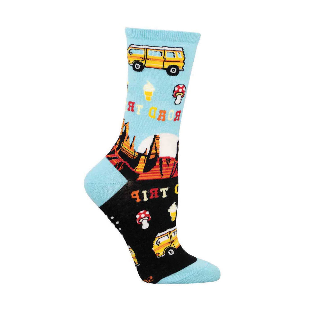 SOCKSMITH ROAD TRIP CREW SOCKS BLUE - WOMENS