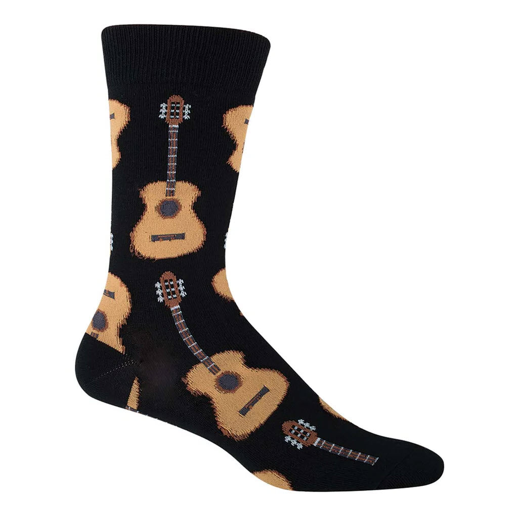 SOCKSMITH GUITARS CREW SOCKS BLACK - MENS