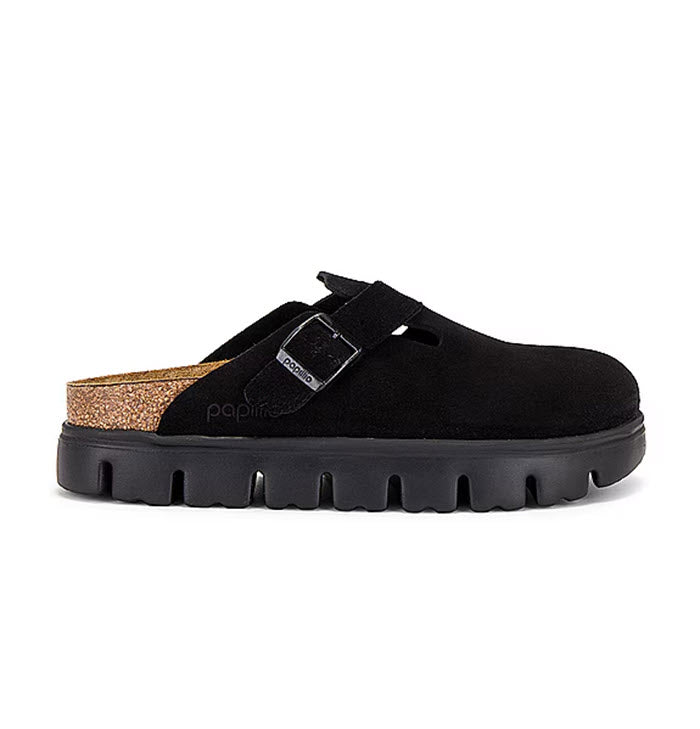 BIRKENSTOCK BOSTON CHUNKY BLACK - WOMENS