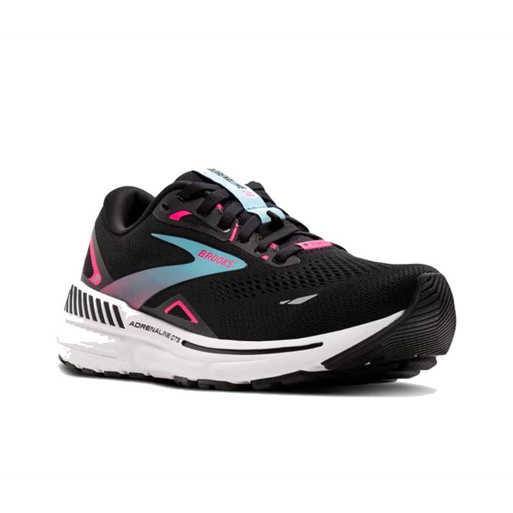 BROOKS ADRENALINE GTS 23 GTX BLACK/KNOCKOUT PINK/AQUA - WOMENS