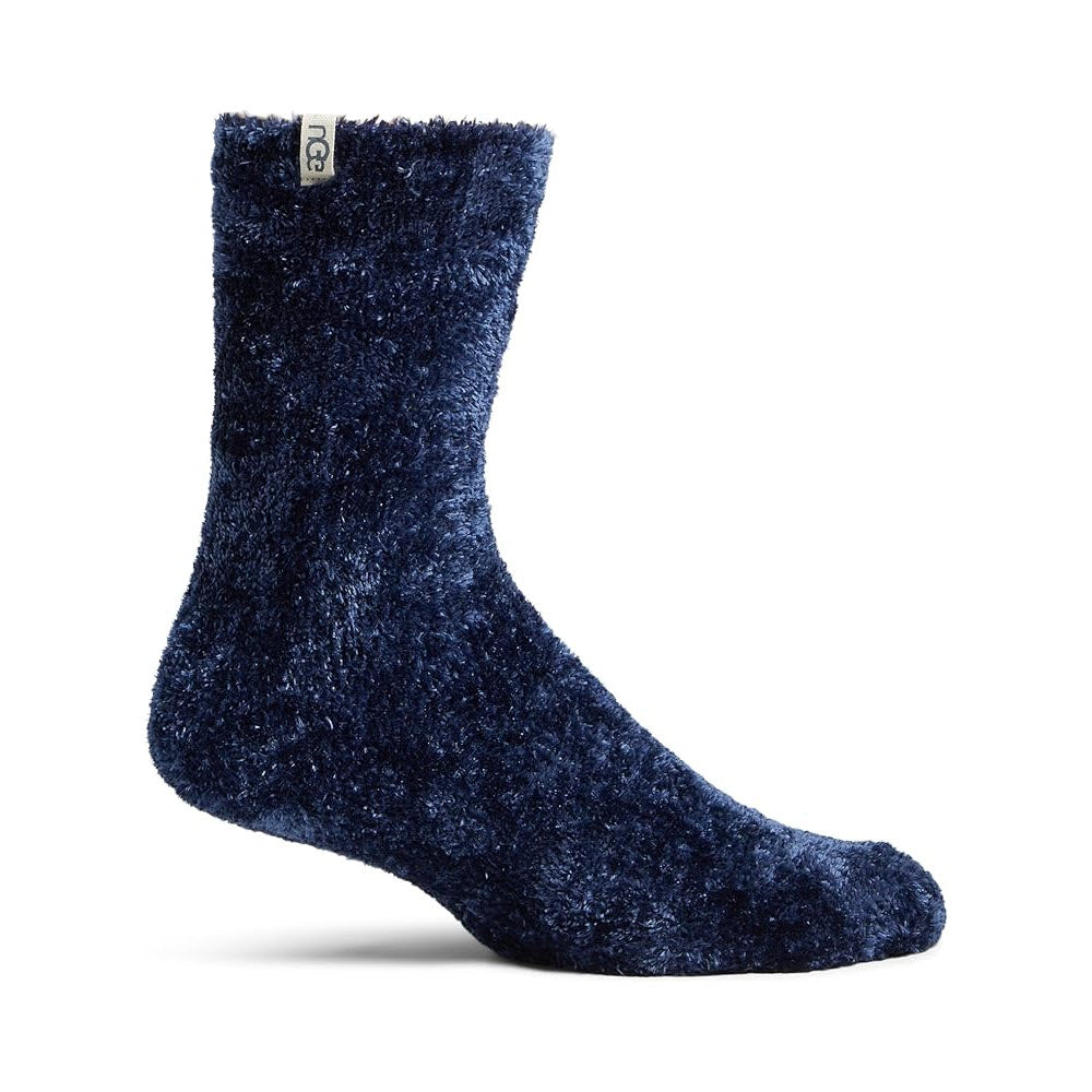 UGG LEDA COZY CREW SOCKS NAVY - WOMENS