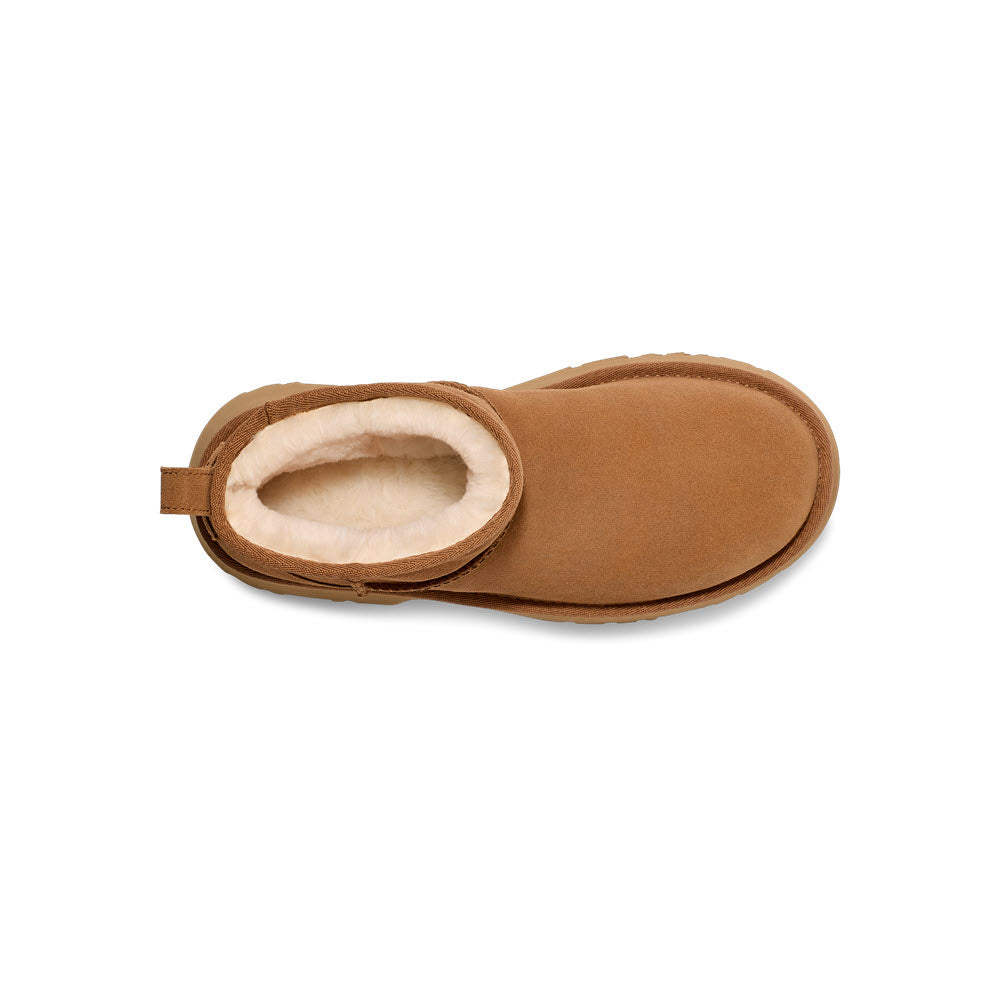 UGG CLASSIC ULTRA MINI NEW HEIGHTS CHESTNUT - WOMENS