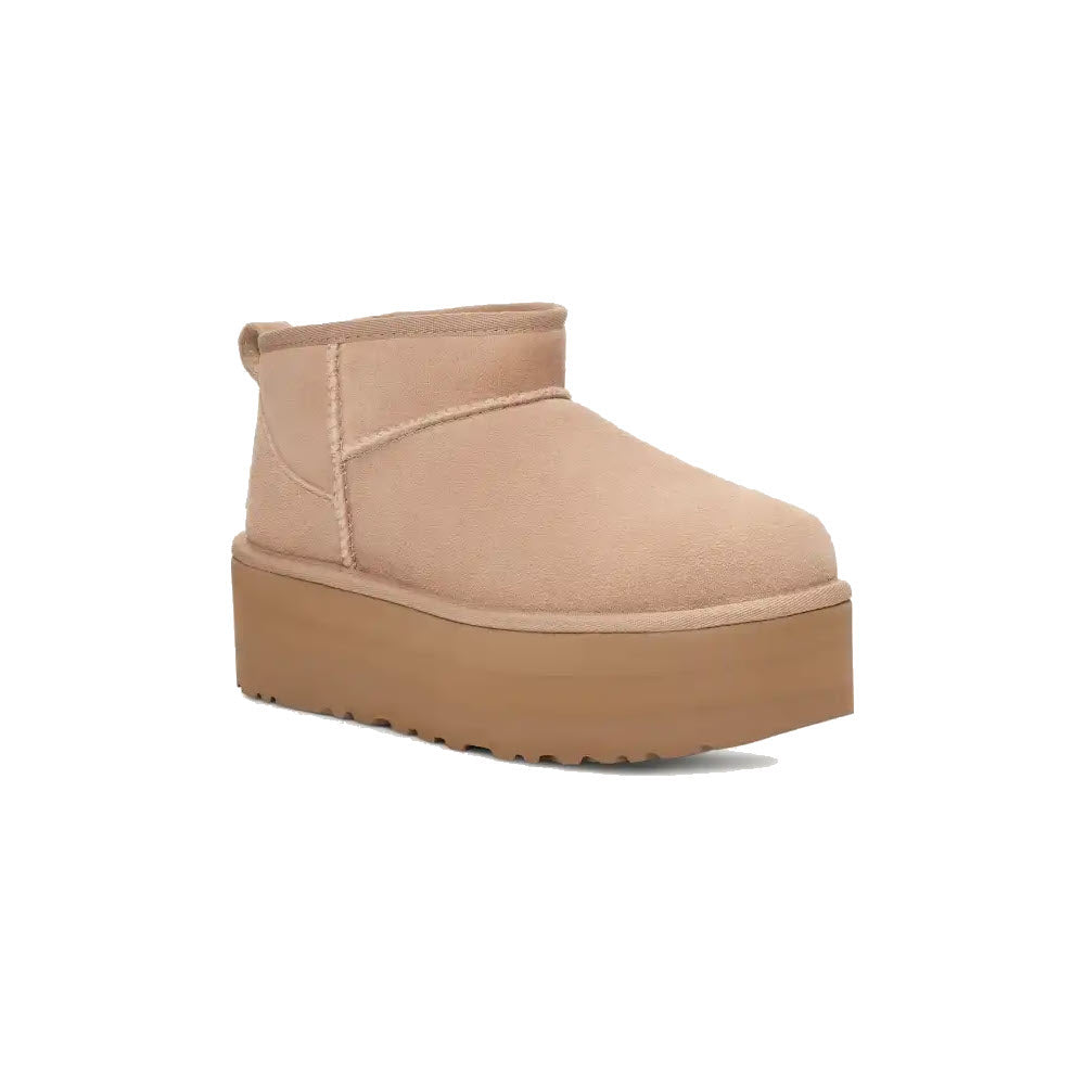 UGG CLASSIC ULTRA MINI PLATFORM SAND - WOMENS