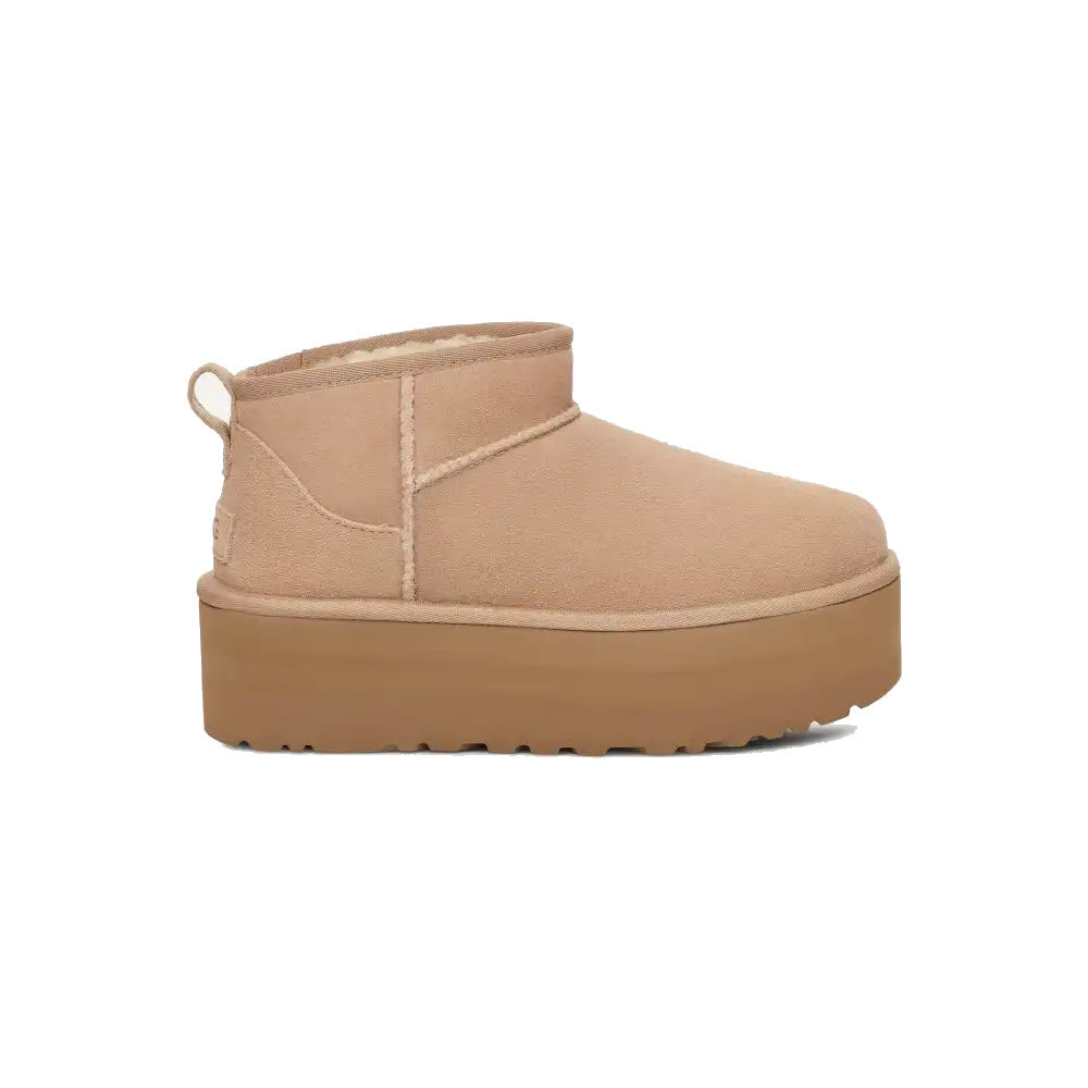 UGG CLASSIC ULTRA MINI PLATFORM SAND - WOMENS